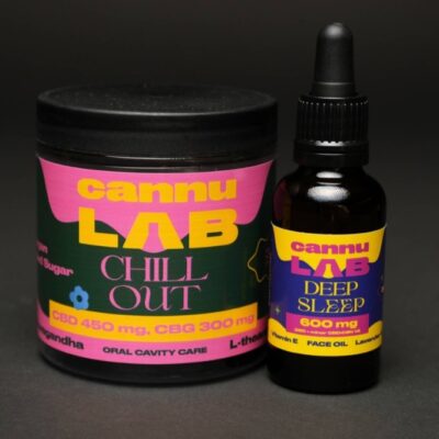 Chill Out Guminukai - 30 vnt + Deep Sleep Aliejus rinkinys - 30 ml